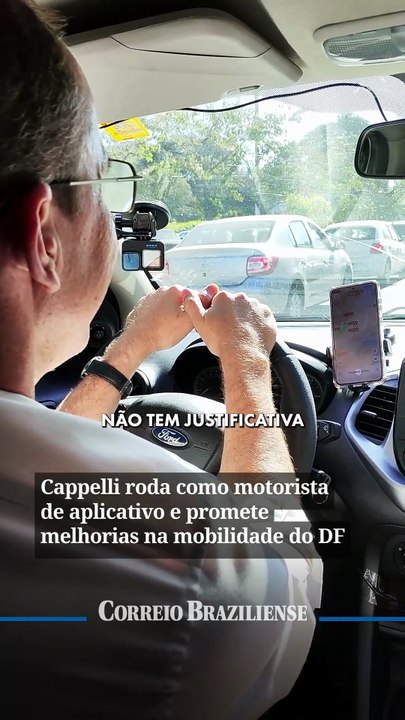 Cappelli roda como motorista de aplicativo e pr...