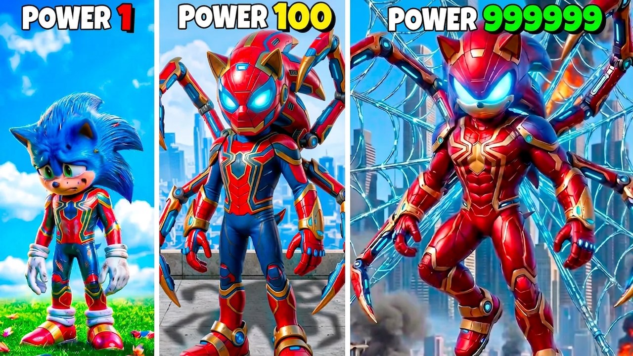 Upgrading IRON SPIDER SONIC in GTA 5! (Sonic Movie Mod)
