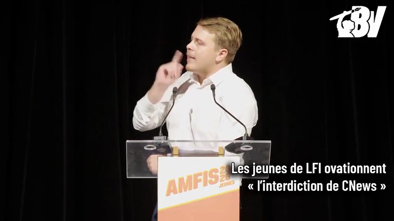 Le député Insoumis Louis Boyard promet que "CNews sera interdite dès la première semaine de l'arrivée au pouvoir des Insoumis"