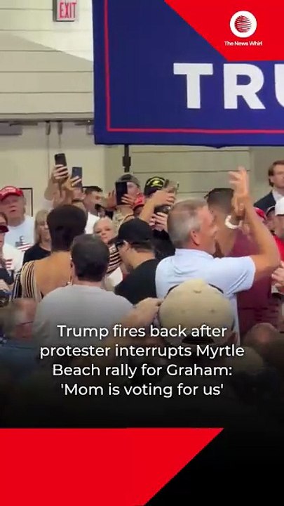 Trump Fires Back at Protester: “Mom Is Voting for Us”