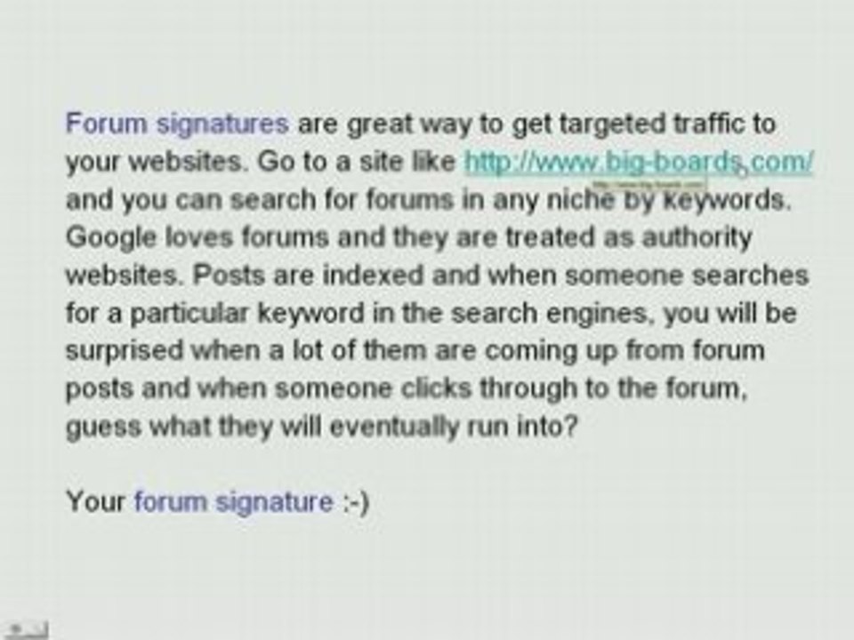 Increase on-line Traffic
