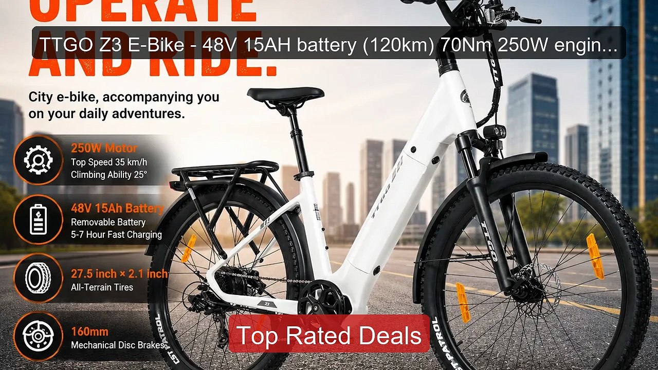 TTGO Z3 E-Bike - 48V 15AH battery (120km) 70Nm 250W engine ... -- Top Pick 2026 | Unbeatable Price!