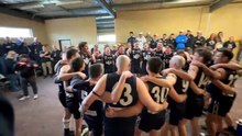 Mount Pleasant celebrates HDFNL second semi-final win over Colbinabbin. August 22, 2026.