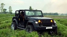 My new co-driver is a savage! 🐾 Black Thar X German Shepherd Vibe #TharLife