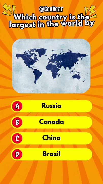 General Geography Quiz 🌍 | World's Largest Country & Great Barrier Reef