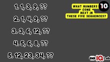 #PatternRecognition ⛓️🤨 What numbers come next in these five sequences? 🔢