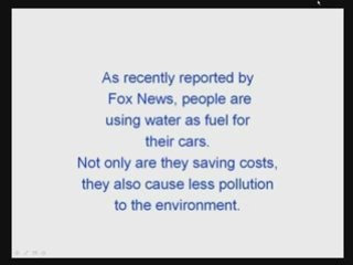 Run My Car With Water!