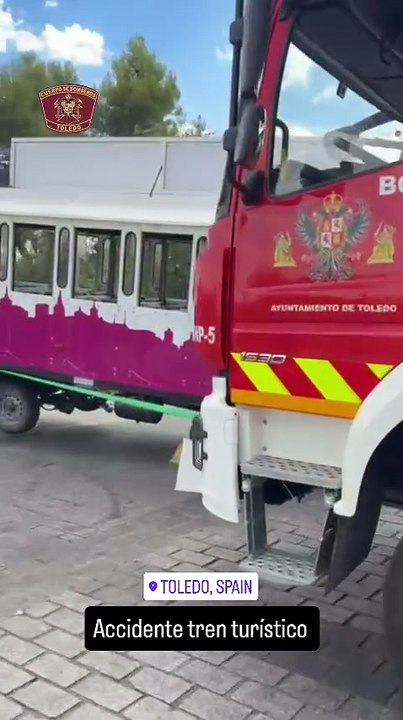 Herido un turista tres ser atropellado por el tren turístico de Toledo
