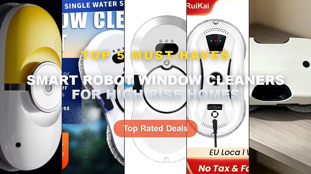 Amazing Smart Robot Window Cleaners For High Rise Homes You Need To See - Brushless Smart Automatic Water Spray Window C...