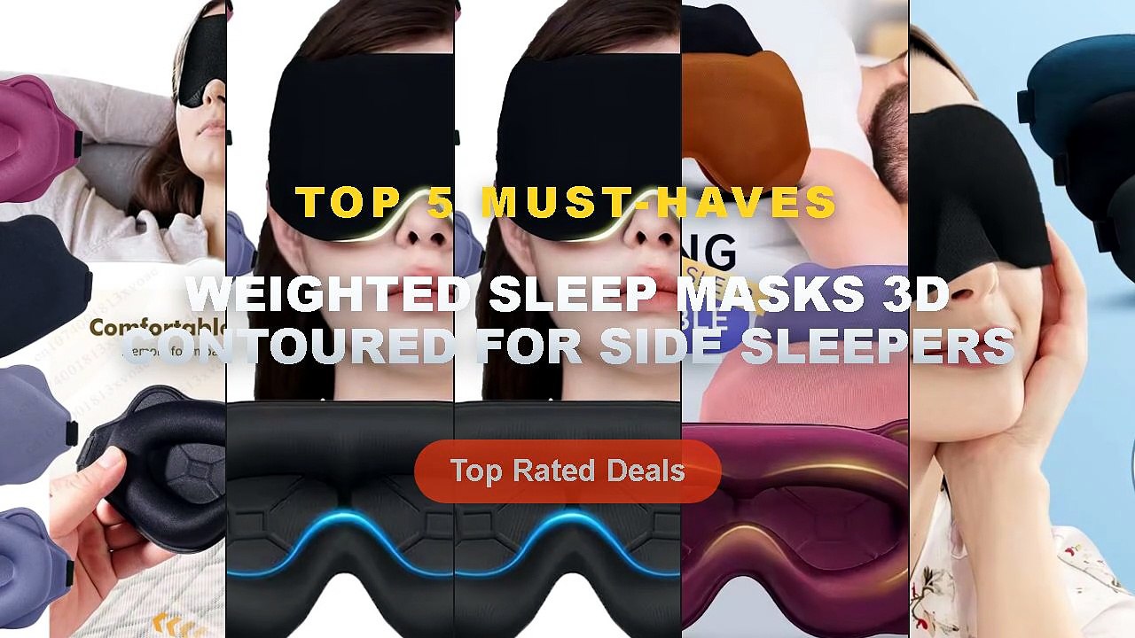 Don't Buy Weighted Sleep Masks 3D Contoured For Side Sleepers Before Watching This! - Sleep Mask for Side Sleeper 1Pack,...