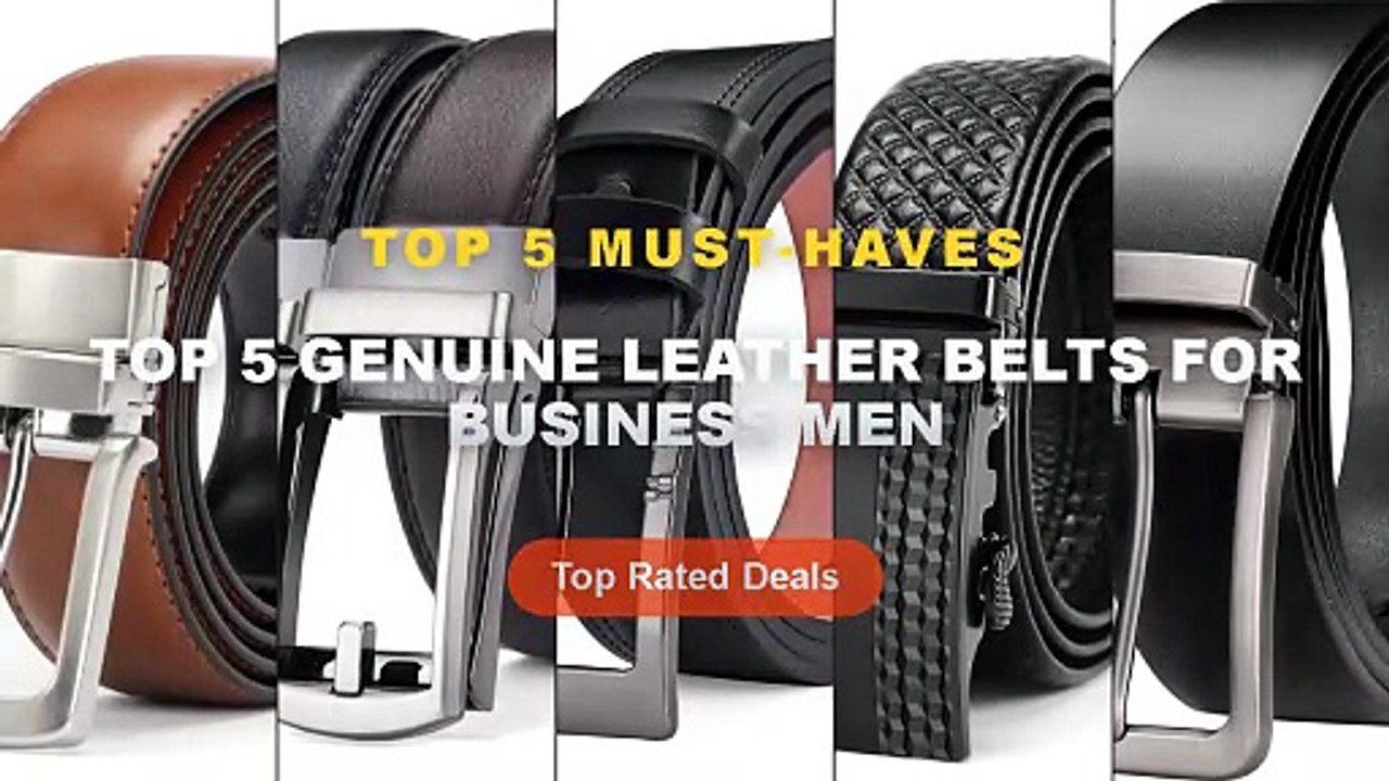Top 5 Genuine Leather Belts For Business Men: T...