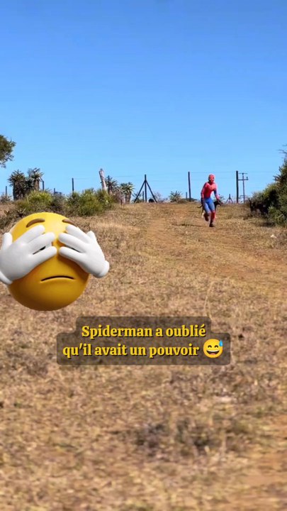 Spiderman a oublié son pouvoir 😅