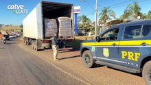 Carreta com carga de soro de leite é flagrada com grande quantidade de maconha na PR-317
