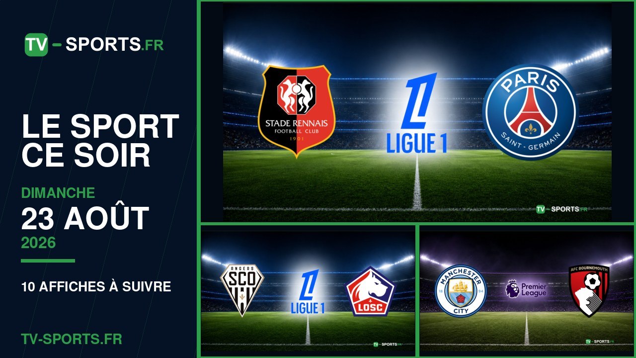 Programme sport du dimanche 23 août 2026 : les...