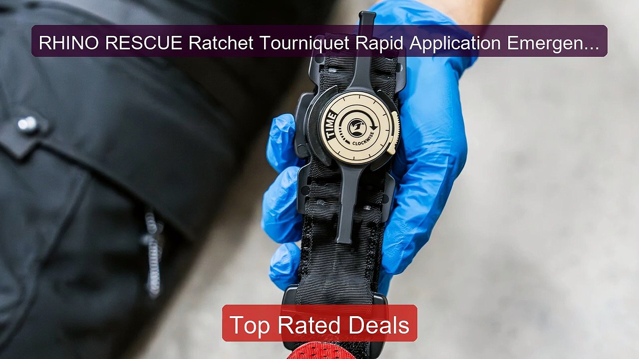 RHINO RESCUE Ratchet Tourniquet Rapid Applicati...