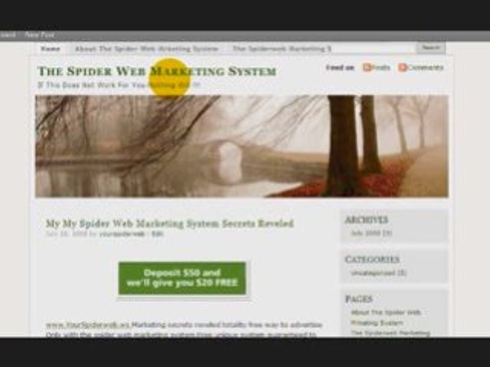 The Spider Web Marketing System Exposed