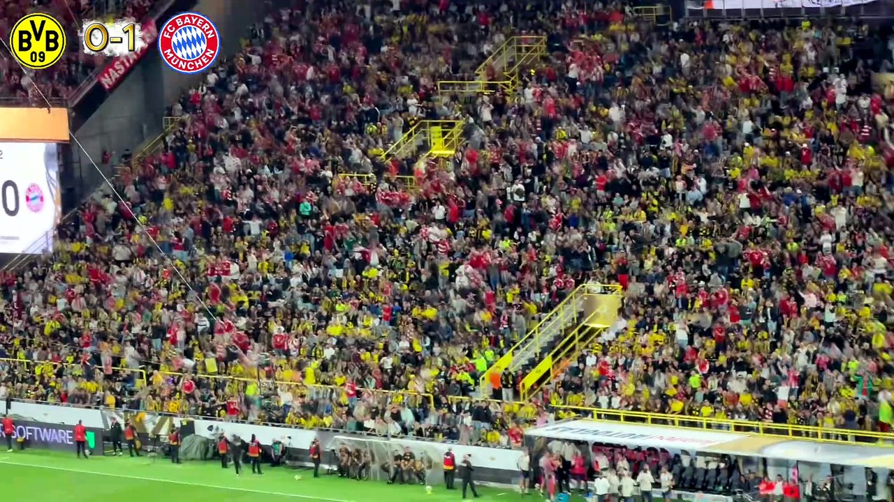 BVB vs Bayern Super Cup Goals (Stadium View)