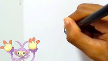 Drawing Pokemon ambipom