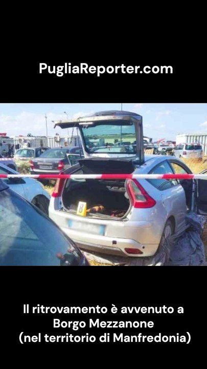 Puglia: trovato morto nel portabagagli dell'auto, giallo a Borgo Mezzanone (Manfredonia)