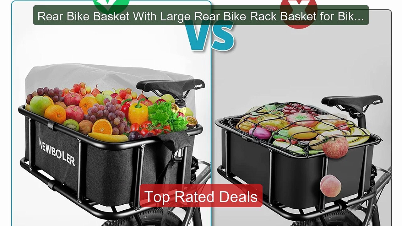 Rear Bike Basket With Large Rear Bike Rack Basket for Bike,Heavy D... -- Best Deal 2026 | Shop Now!