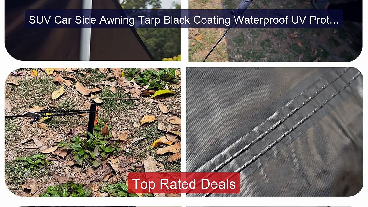 SUV Car Side Awning Tarp Black Coating Waterproof UV Protection Su... -- Best Deal 2026 | Shop Now!