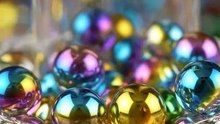 Rainbow Glass Marbles Drop ASMR 🌈🔮 | Satisfying Clinking Sounds