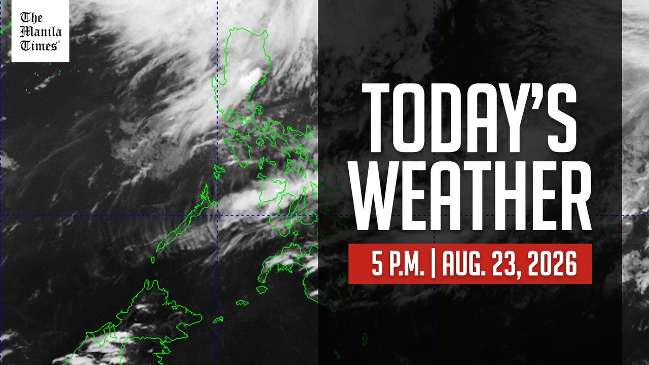 Today's Weather, 5 P.M. | Aug. 23, 2026