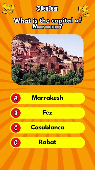 General Geography Quiz 🌍 | Capital of Morocco & World's Longest Border