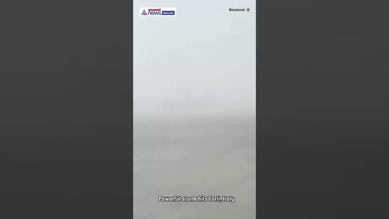 Italy Storm CHAOS | 120 KM/H Winds MOVE Aircraf...