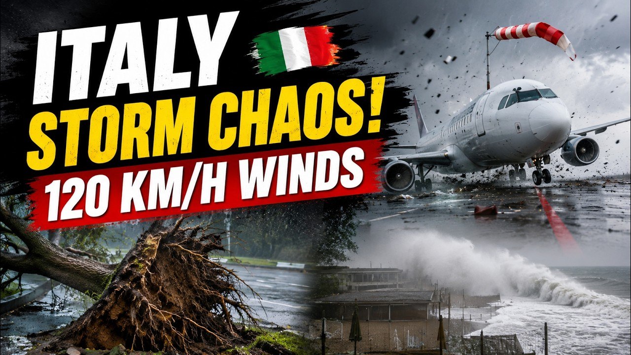 Italy STORM Shocking Footages | Strong Winds Mo...