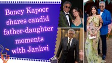Boney Kapoor gives a glimpse of his signature style in pictures with daughter Janhvi Kapoor