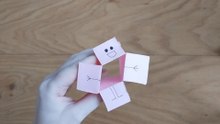Moving paper fun dancing paper craft