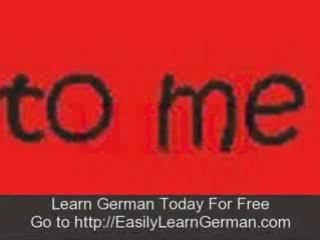 Learn How To Speak German