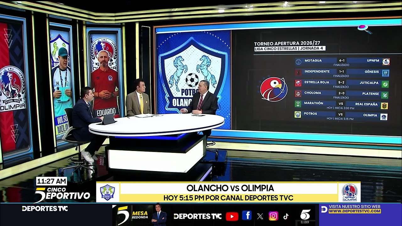 Mesa Redonda - El Clásico Sampedrano: Marathón vs. Real España - 23 de agosto 2026