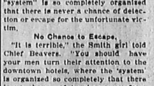 Tuesday, 8th July 1913 Girl Tells of Life in Slavers’ Hands