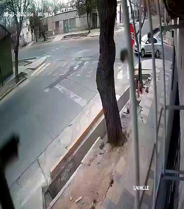 video choque no respeta senal