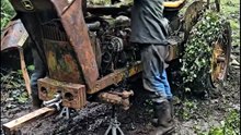 An abonded john deere tractors restoration