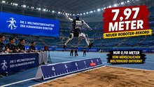Humanoider Roboter Tianjiao holt Gold mit einem 7,97-Meter-Sprung