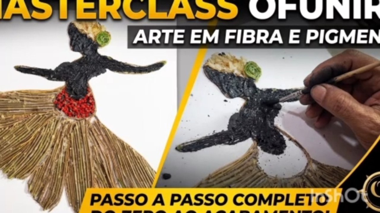 Masterclass: Arte em Fibras Vegetais e Pigmento | Passo a Passo Completo