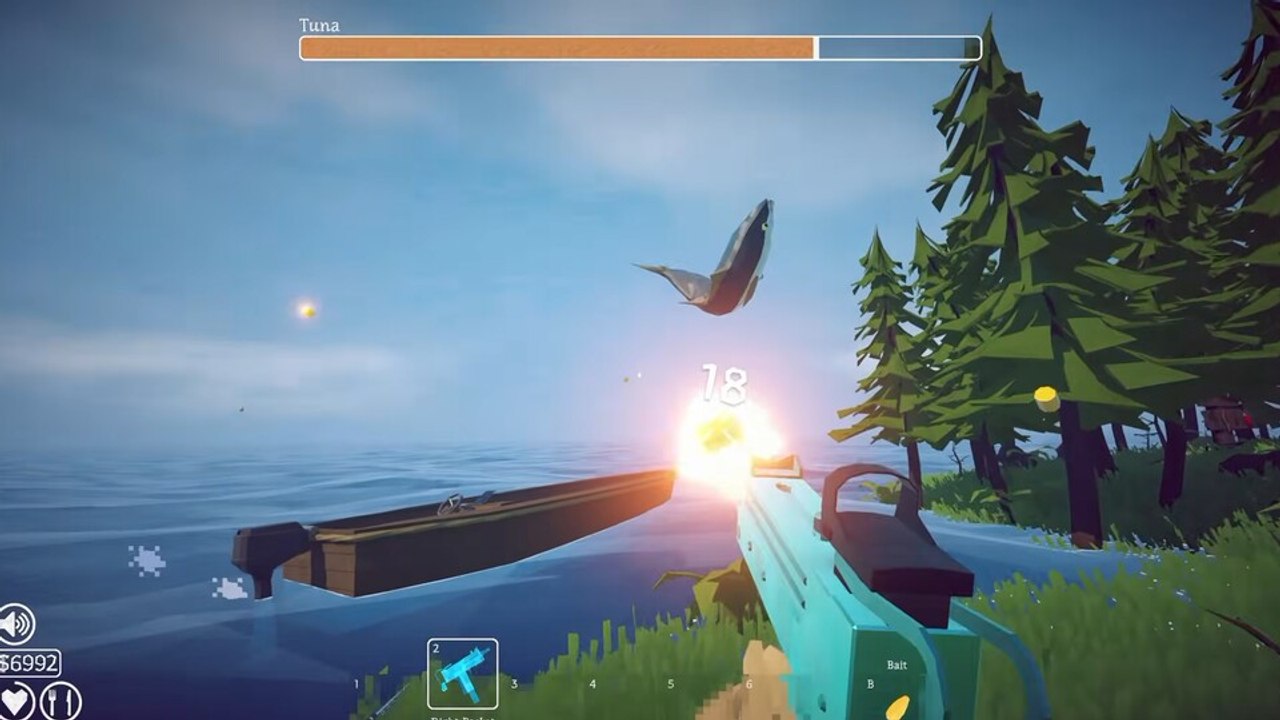 Fischen mit Shotgun und Sniper Rifle: Platz 4 d...