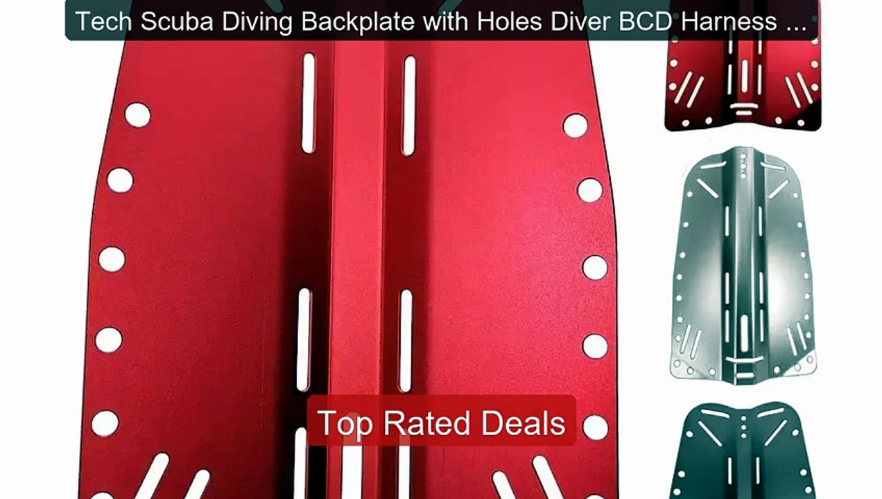 Tech Scuba Diving Backplate with Holes Diver BC...