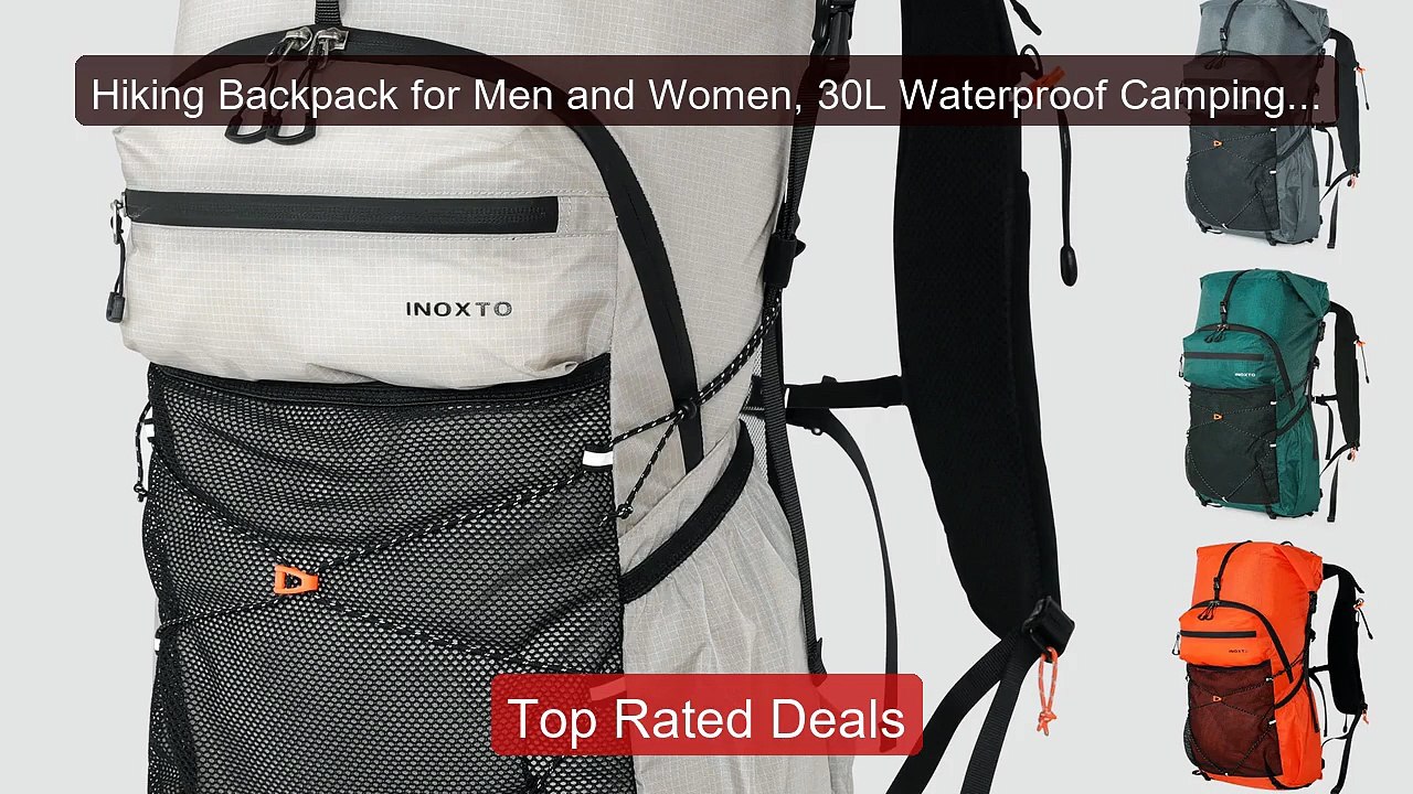 Hiking Backpack for Men and Women, 30L Waterpro...
