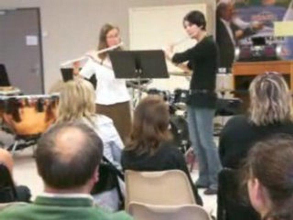 Moi et ma prof de flute en duo