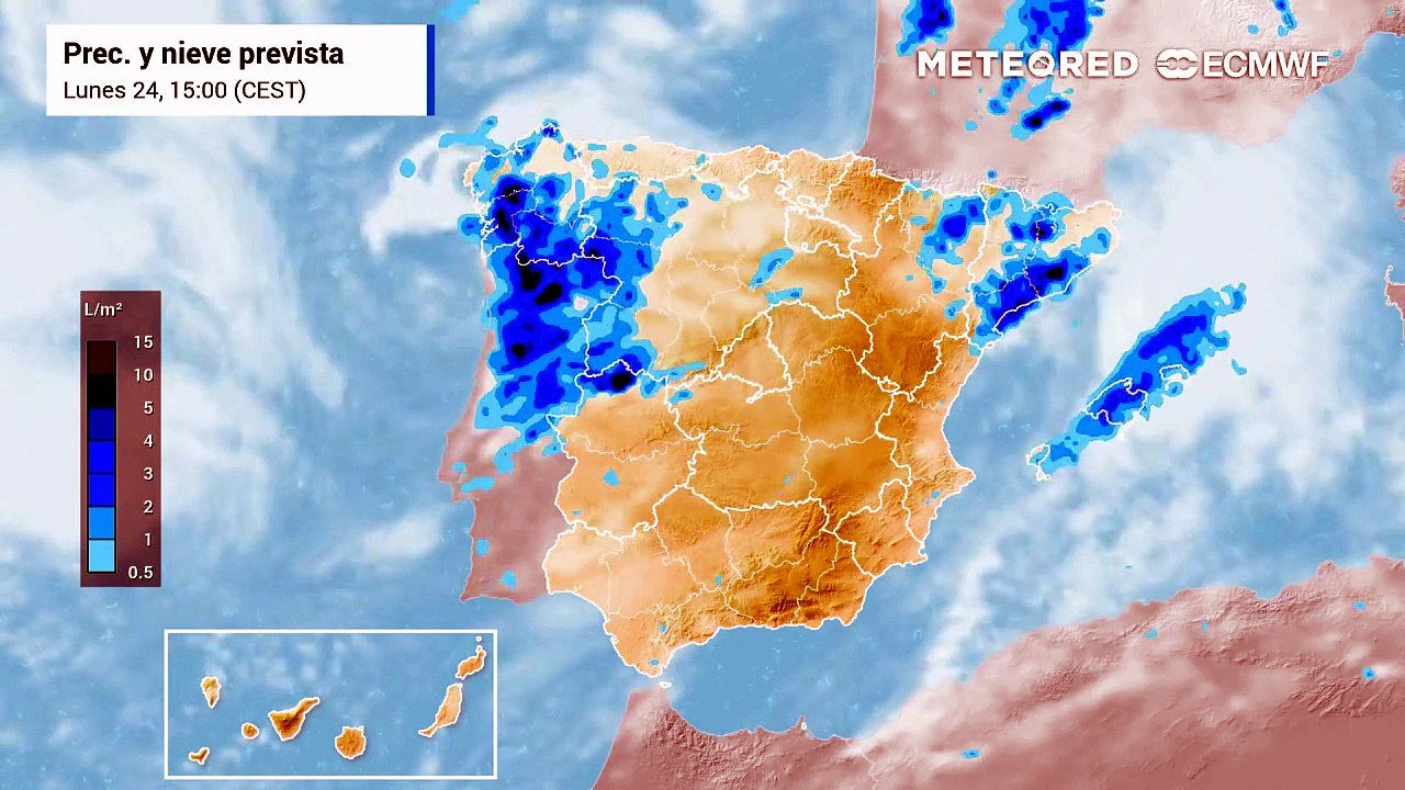 Una semana protagonizada por las lluvias y tormentas en Galicia