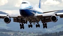 Majestic Boeing 747 Landing with Massive Tire Smoke Touchdown! ✈️💨