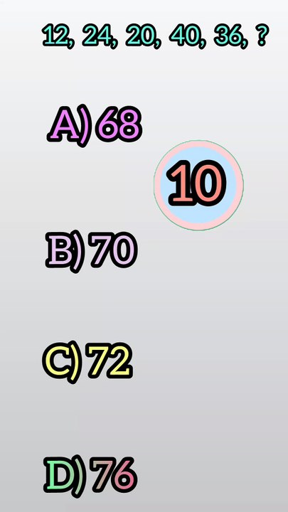 Brain Test! Find the Missing  Number