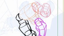 Bastidores do meu trabalho em Heroes of Goo Jit Zu: Meteor Madness! 🎨