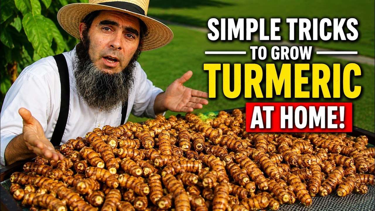5 Tips How to Grow a Ton of Turmeric in Just 3 Square Feet Garden Bed.