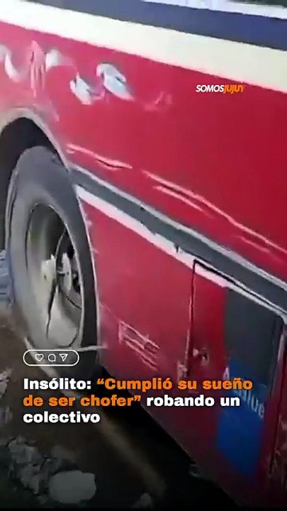 Robó un colectivo para cumplir su sueño de ser chofer