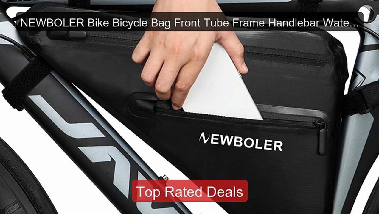 NEWBOLER Bike Bicycle Bag Front Tube Frame Hand...